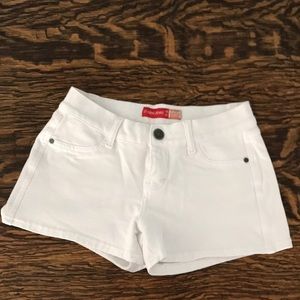 White stretchy shorts